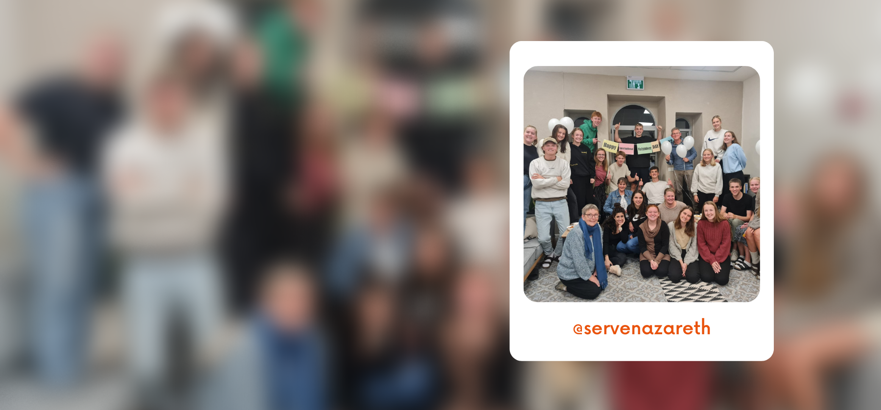 Follow our brand new SERVE Nazareth Instagram page